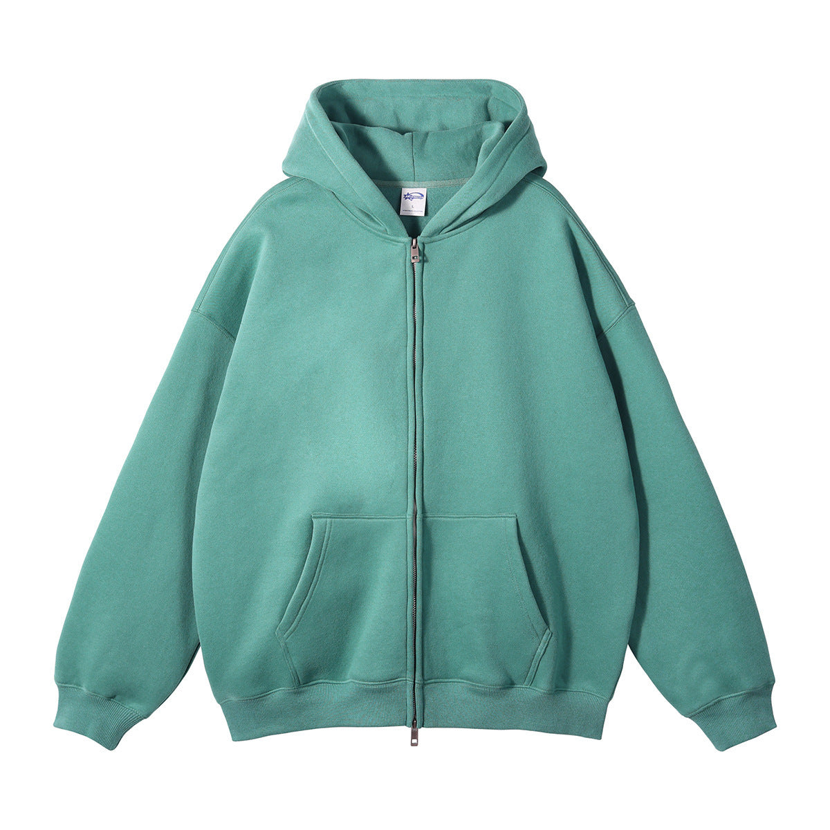 Loose Fashion Brand Hooded Men's Sweater Fleece-lined Thickened