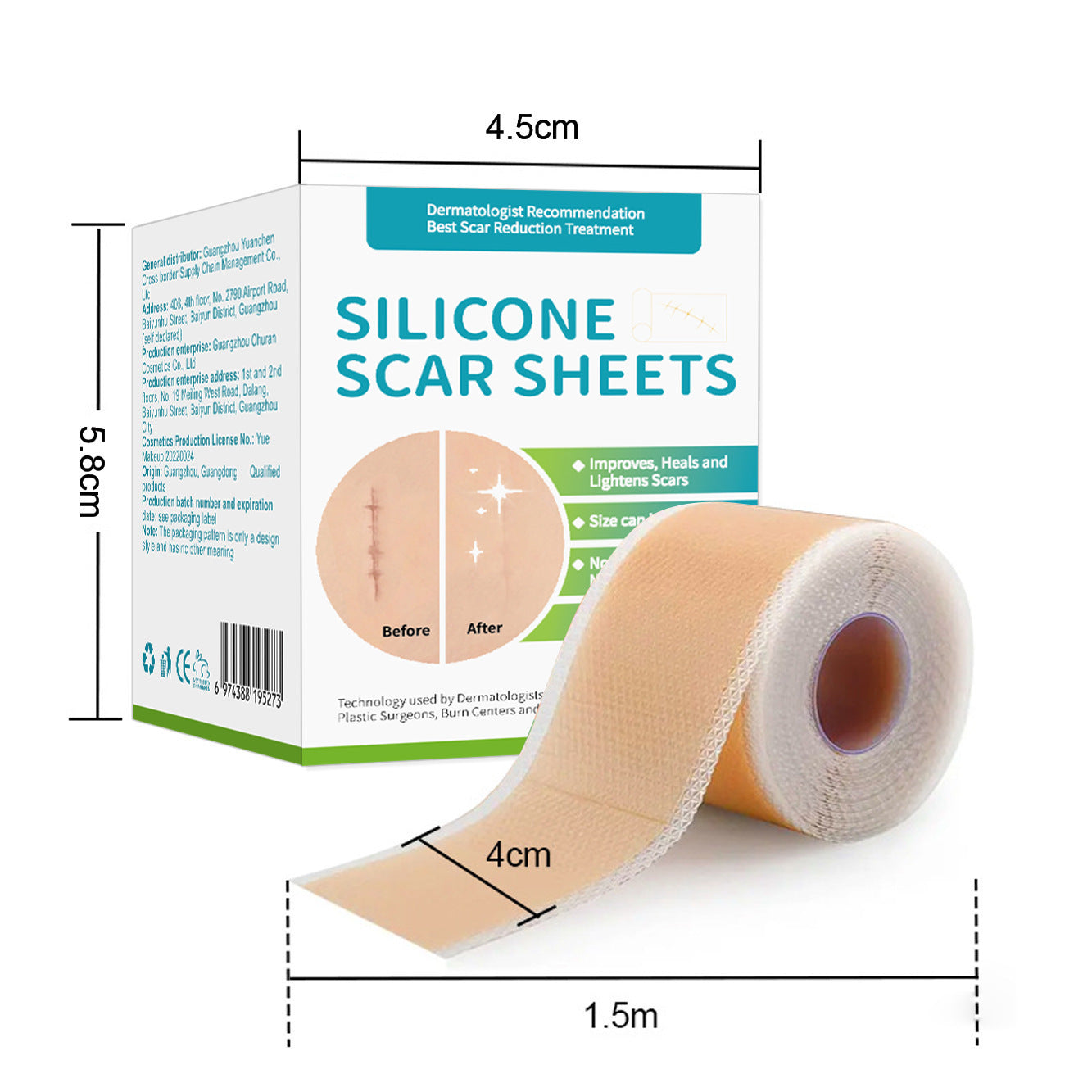 Naveo - Silicone Scar Tape
