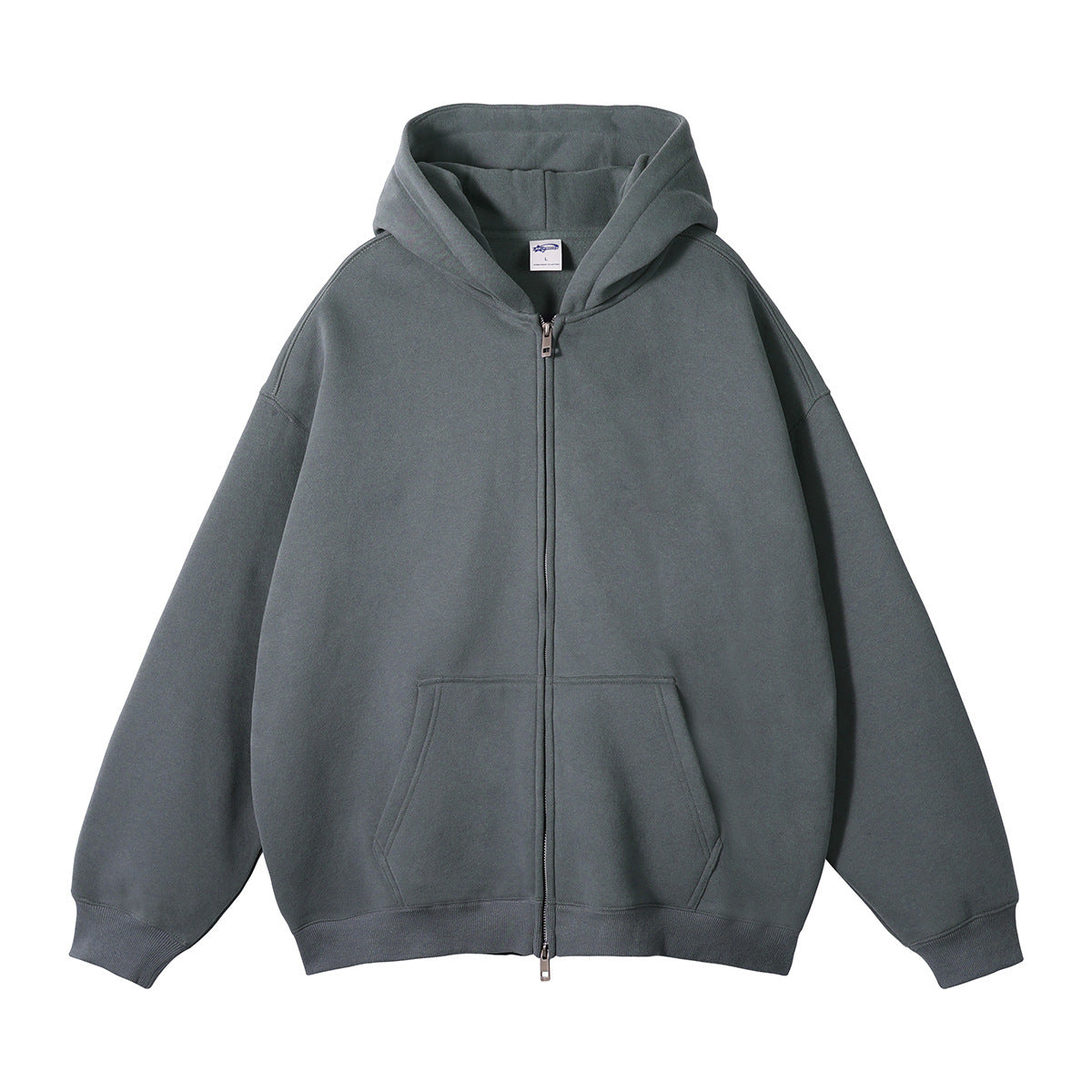 Loose Fashion Brand Hooded Men's Sweater Fleece-lined Thickened