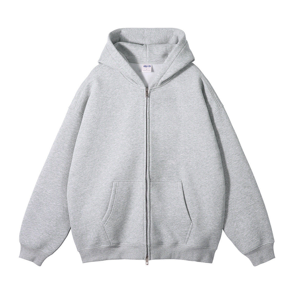 Loose Fashion Brand Hooded Men's Sweater Fleece-lined Thickened