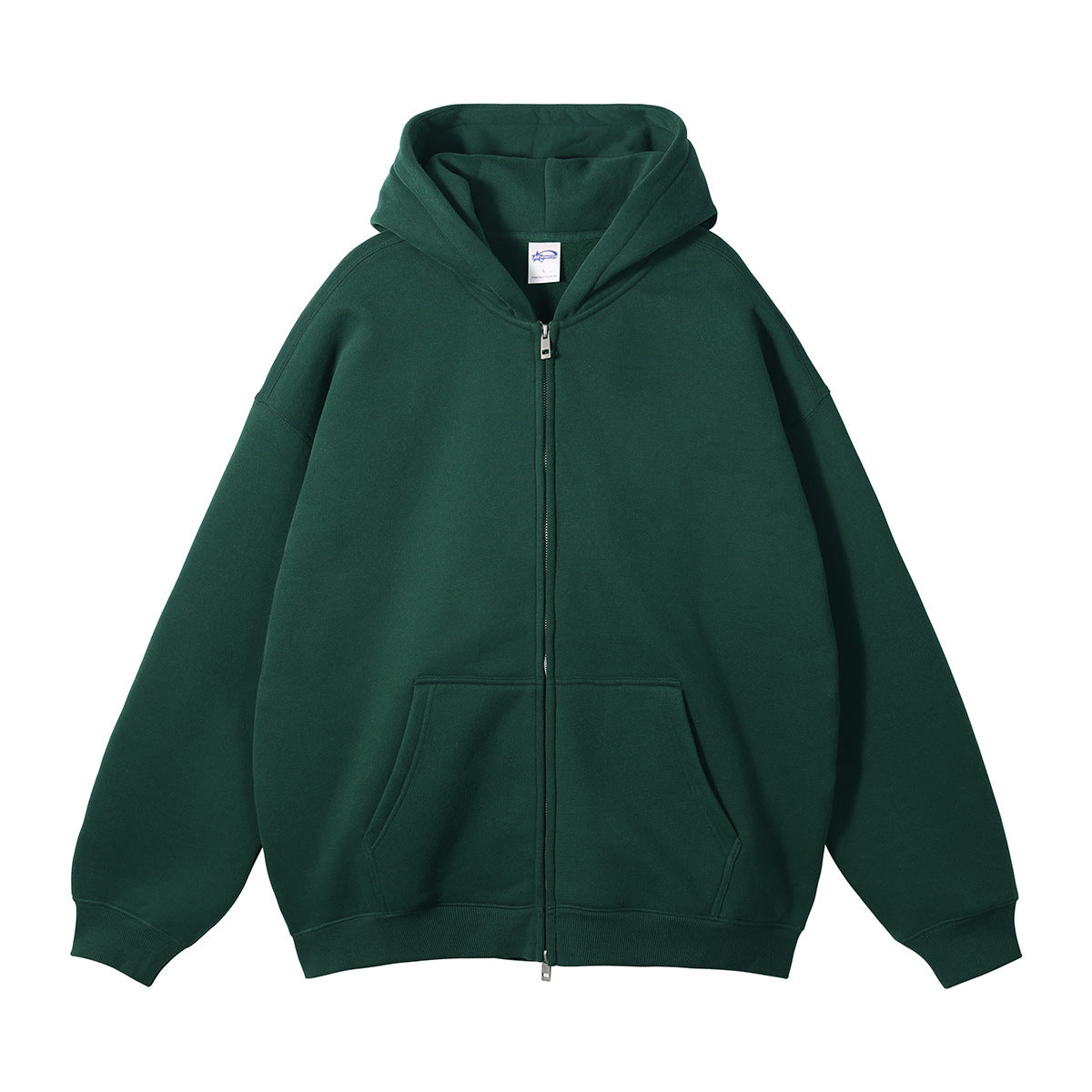 Loose Fashion Brand Hooded Men's Sweater Fleece-lined Thickened