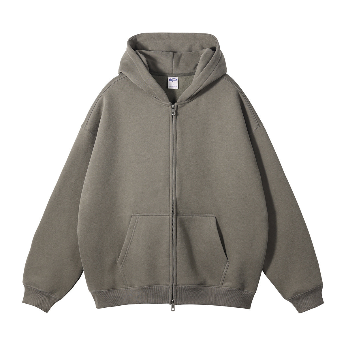 Loose Fashion Brand Hooded Men's Sweater Fleece-lined Thickened