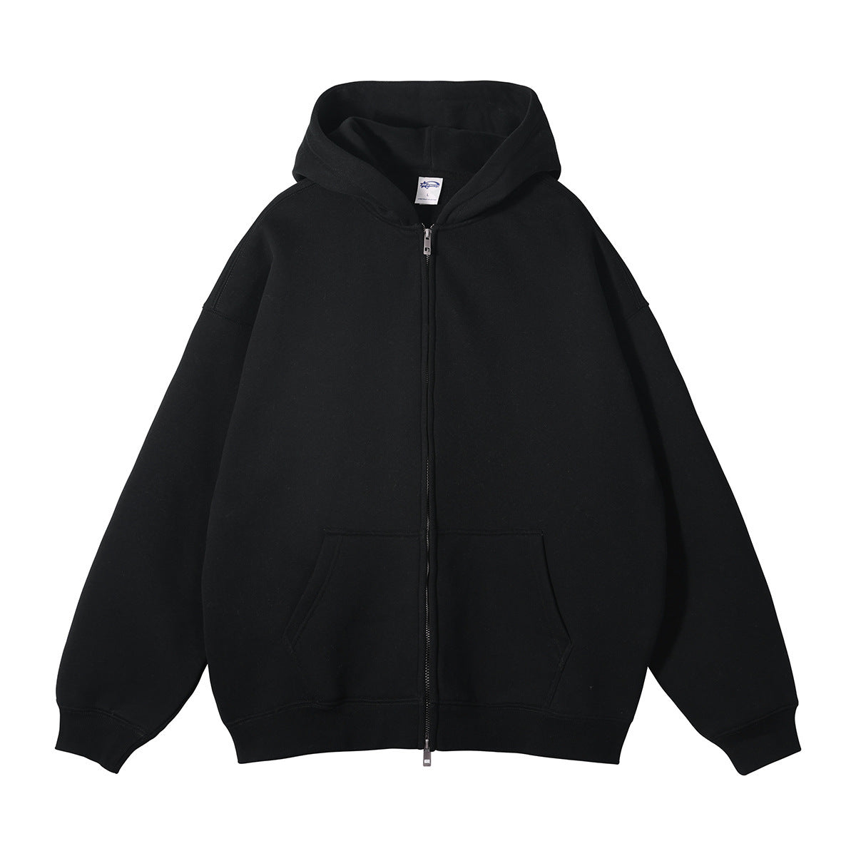 Loose Fashion Brand Hooded Men's Sweater Fleece-lined Thickened