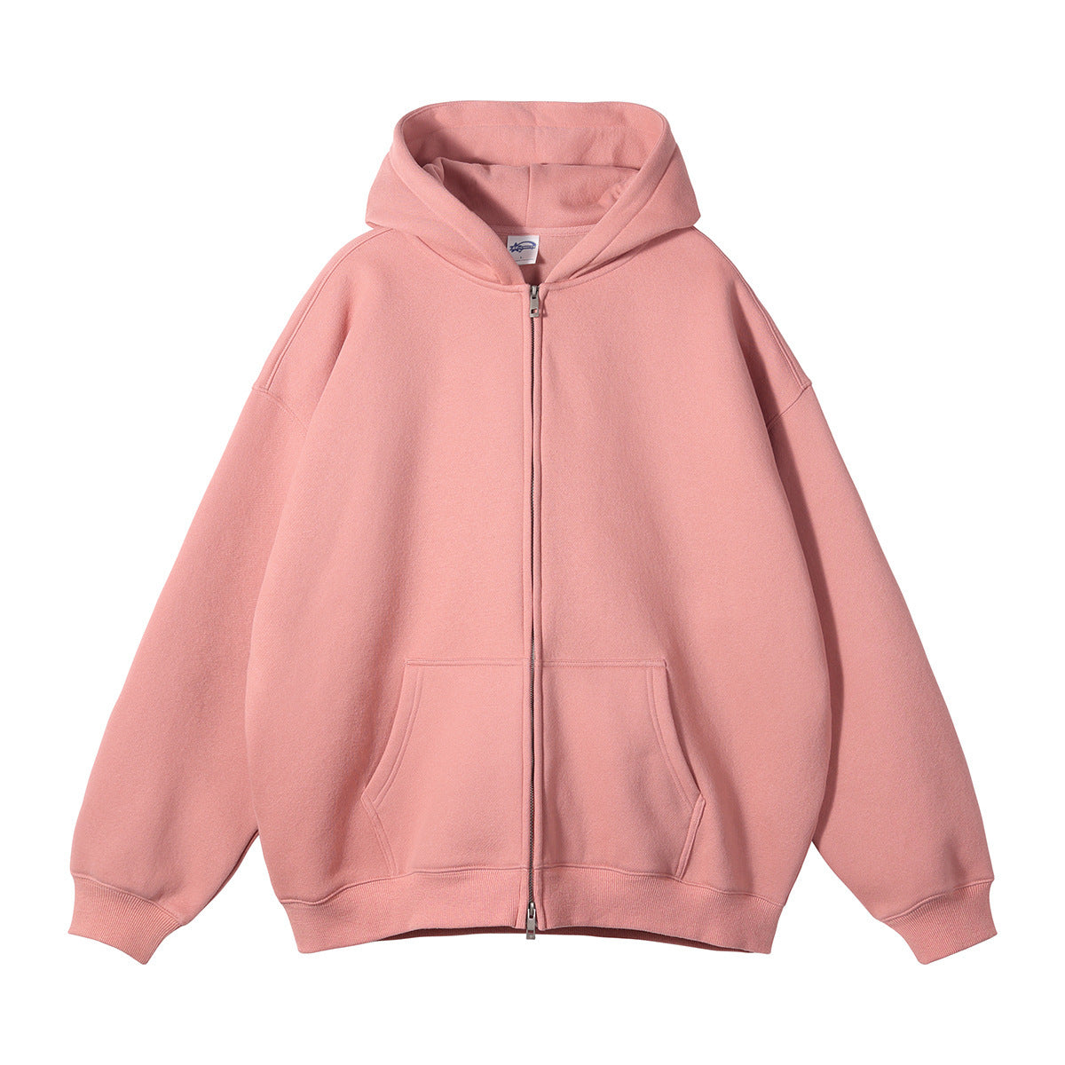 Loose Fashion Brand Hooded Men's Sweater Fleece-lined Thickened