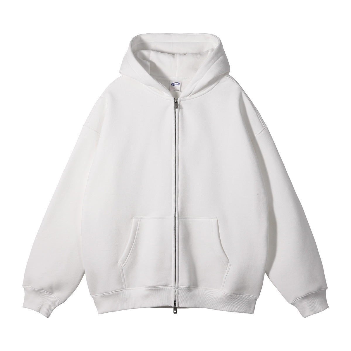 Loose Fashion Brand Hooded Men's Sweater Fleece-lined Thickened