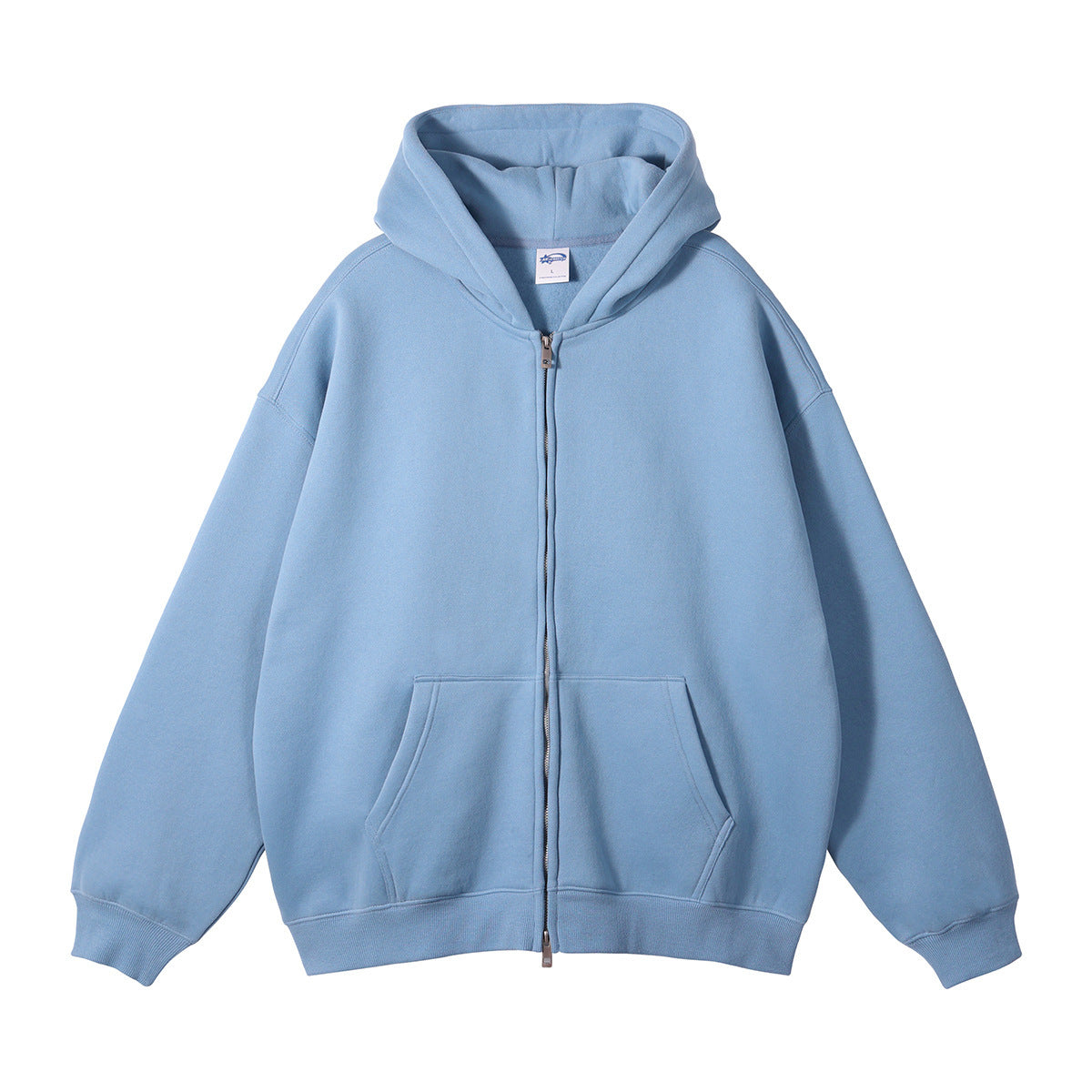 Loose Fashion Brand Hooded Men's Sweater Fleece-lined Thickened