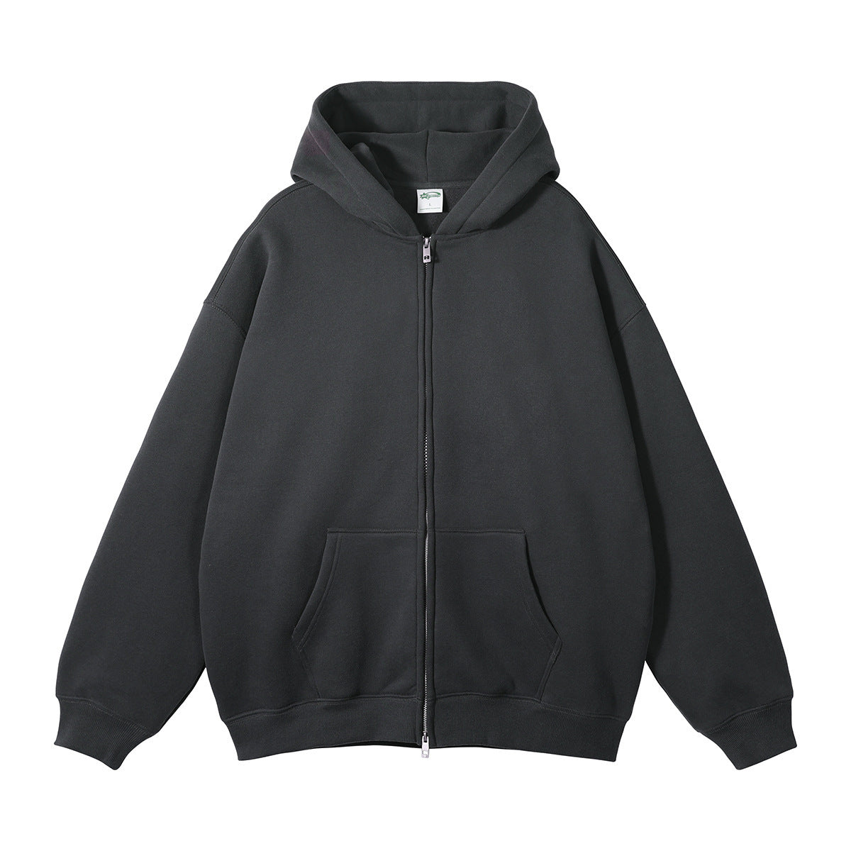 Loose Fashion Brand Hooded Men's Sweater Fleece-lined Thickened