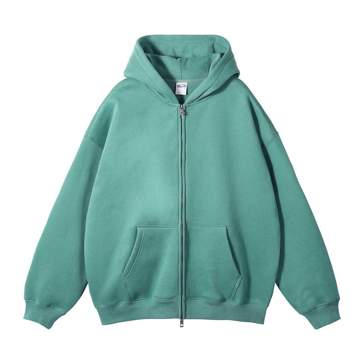 Loose Fashion Brand Hooded Men's Sweater Fleece-lined Thickened