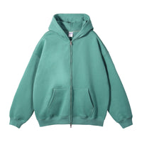 Loose Fashion Brand Hooded Men's Sweater Fleece-lined Thickened