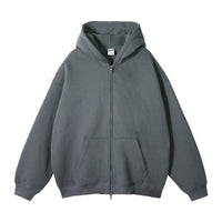 Loose Fashion Brand Hooded Men's Sweater Fleece-lined Thickened