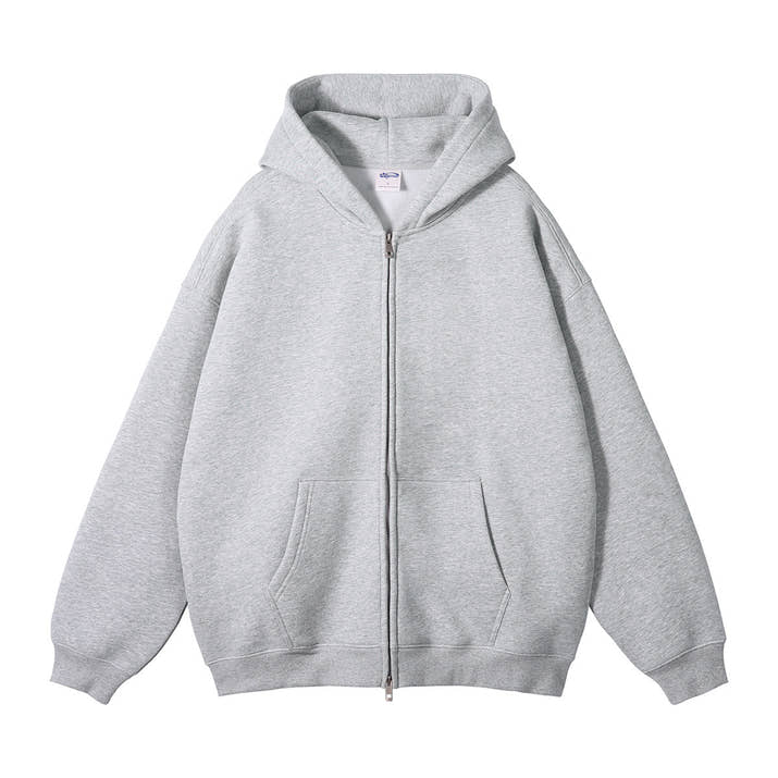Loose Fashion Brand Hooded Men's Sweater Fleece-lined Thickened
