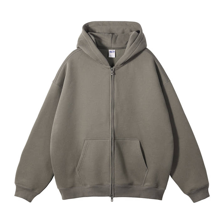 Loose Fashion Brand Hooded Men's Sweater Fleece-lined Thickened