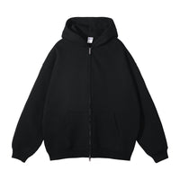 Loose Fashion Brand Hooded Men's Sweater Fleece-lined Thickened