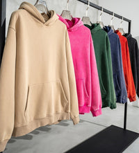 Women's Loose Retro Fleece Hooded Sweatshirt