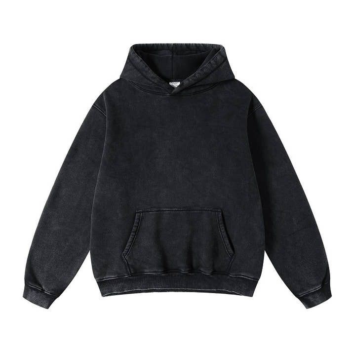 Women's Loose Retro Fleece Hooded Sweatshirt