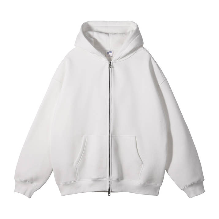 Loose Fashion Brand Hooded Men's Sweater Fleece-lined Thickened