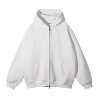 Loose Fashion Brand Hooded Men's Sweater Fleece-lined Thickened